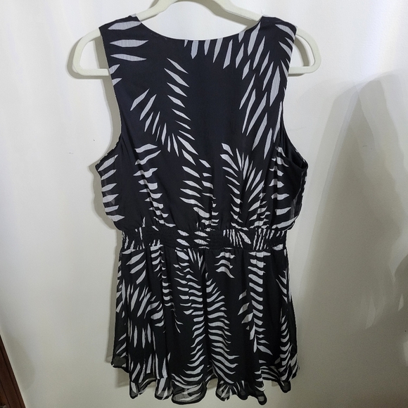 Nine West Black and White Sleeveless Dress, Size XL - Picture 3 of 5